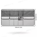 9-Pocket Car Seat Back Organizer Wear-Resistant Oxford Cloth Gray-4